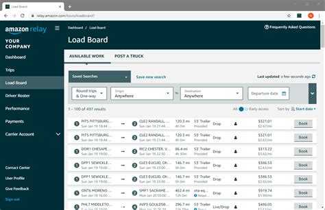 Amazon Relay Load Board App Amazon Relay Load Board App