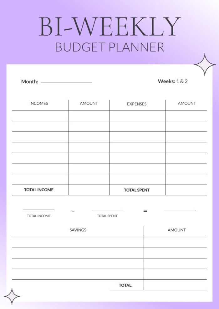 Bi Weekly Paycheck Budget Worksheet Free Bi Weekly Paycheck Budget Worksheet Free