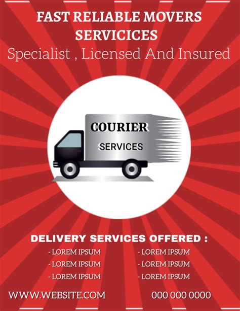 Courier Services Ad Flyer Template Postermywall Courier Services Ad Flyer Template Postermywall