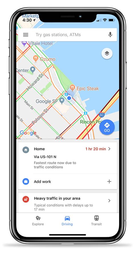 Google Maps Driving Directions App