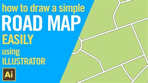 How To Draw A Simple Road Map Using Illustrator Easily Youtube How To Draw A Simple Road Map Using Illustrator Easily Youtube