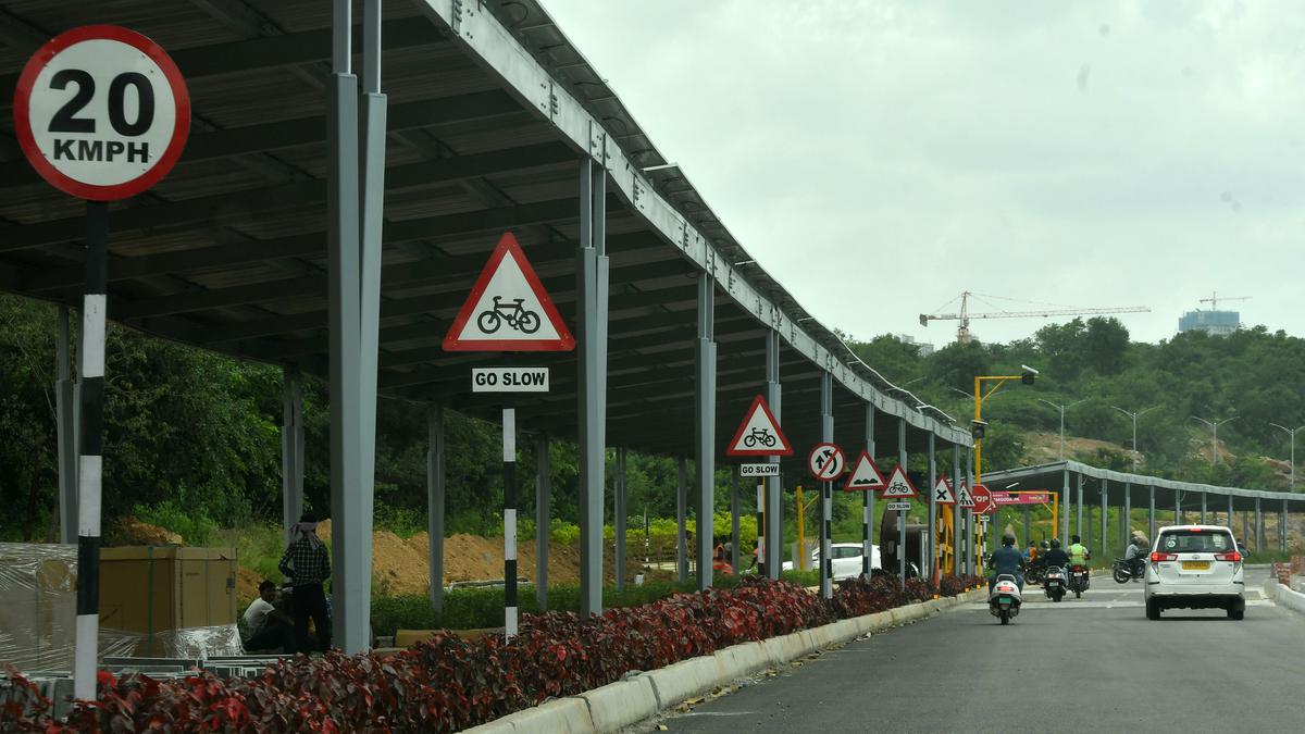 Hyderabad S Sustainable Cycling Track Near Orr The Hindu Hyderabad S Sustainable Cycling Track Near Orr The Hindu