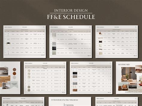 Interior Design Furniture Schedule Example Interior Design Furniture Schedule Example