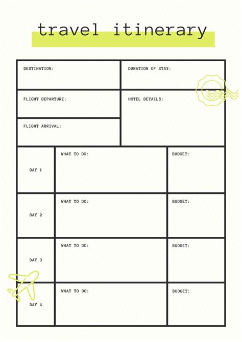 Make Your Own Itinerary