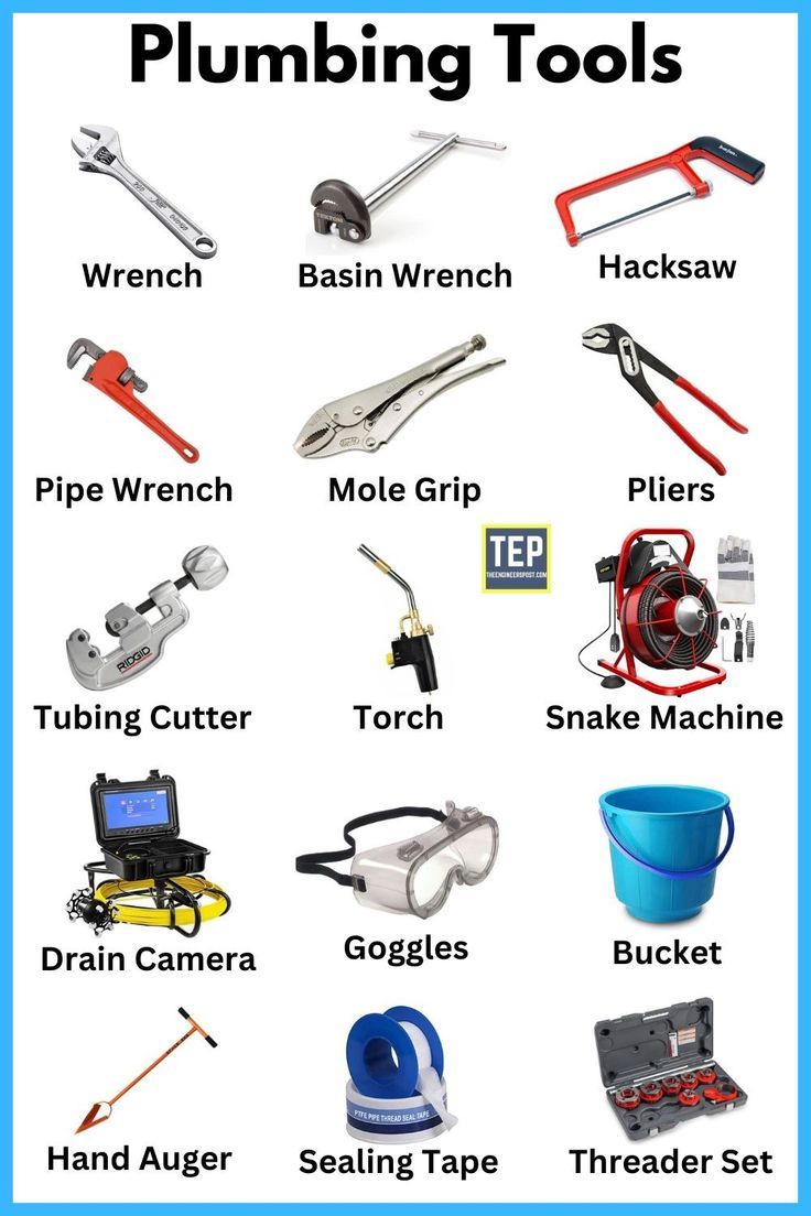 Plumbing Supplies Tools
