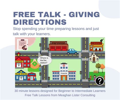 Real Life English Giving Directions Free Talk The Tutor Resource Real Life English Giving Directions Free Talk The Tutor Resource