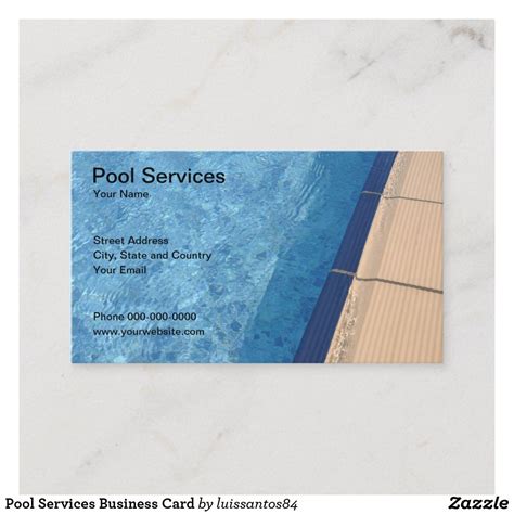 Swimming Pool Service Business Cards Swimming Pool Service Business Cards