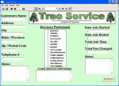 Tree Service Software