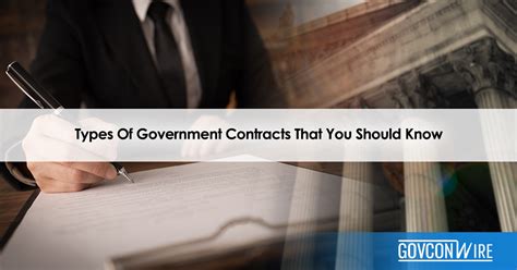 Types Of Government Contracts That You Should Know Types Of Government Contracts That You Should Know