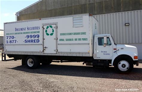 Used Mobile Paper Shredding Truck Consisting Of 1 International 4 Used Mobile Paper Shredding Truck Consisting Of 1 International 4