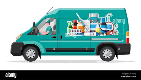 Van For Delivery Pharmaceutical Drugs Green Drugstore Truck Internet Van For Delivery Pharmaceutical Drugs Green Drugstore Truck Internet